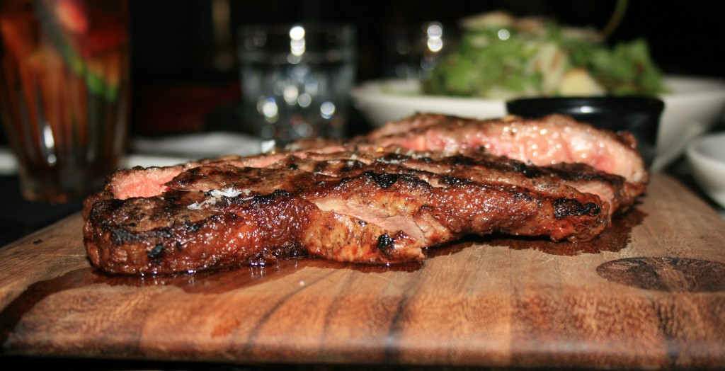 500gm T-Bone steak sliced on the bone