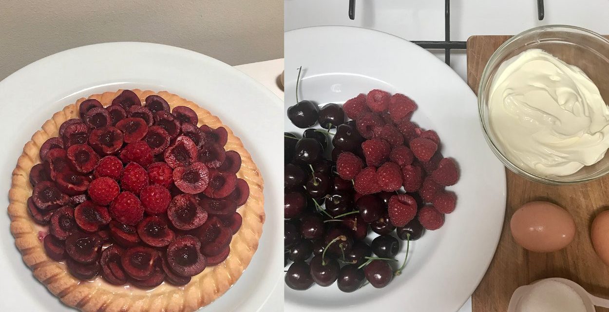 Home Baking: Cherry Custard Tart