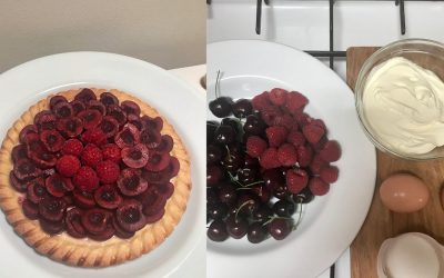 Home Baking: Cherry Custard Tart