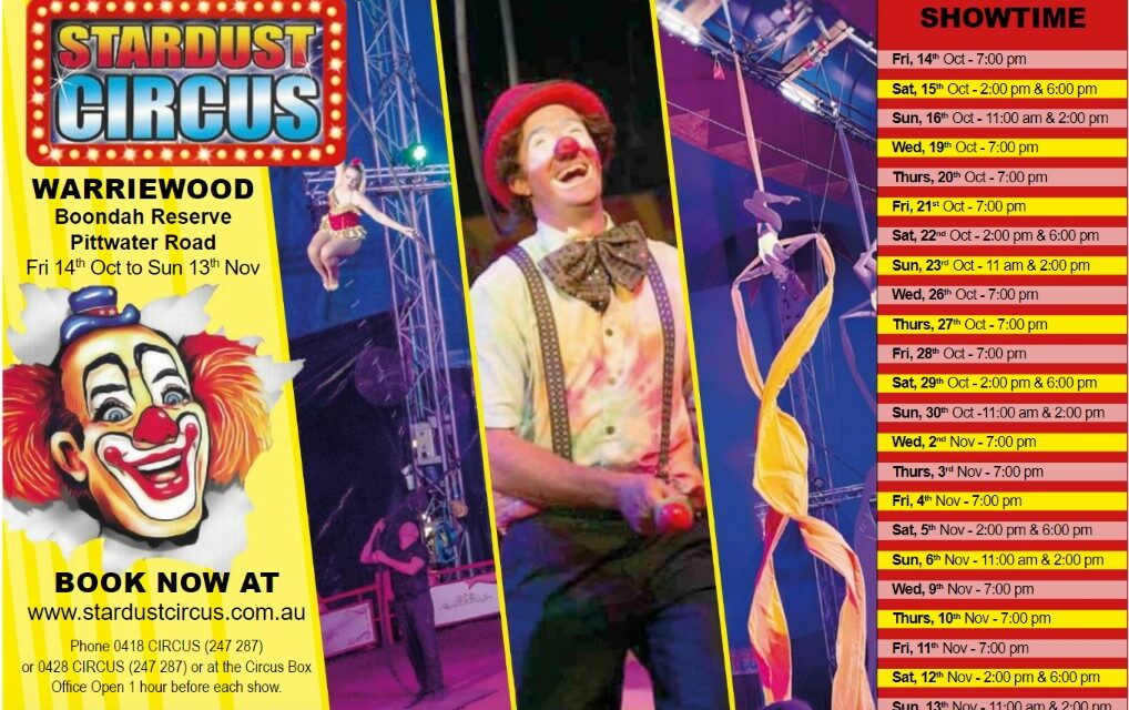 STARDUST CIRCUS TICKET GIVEAWAY!