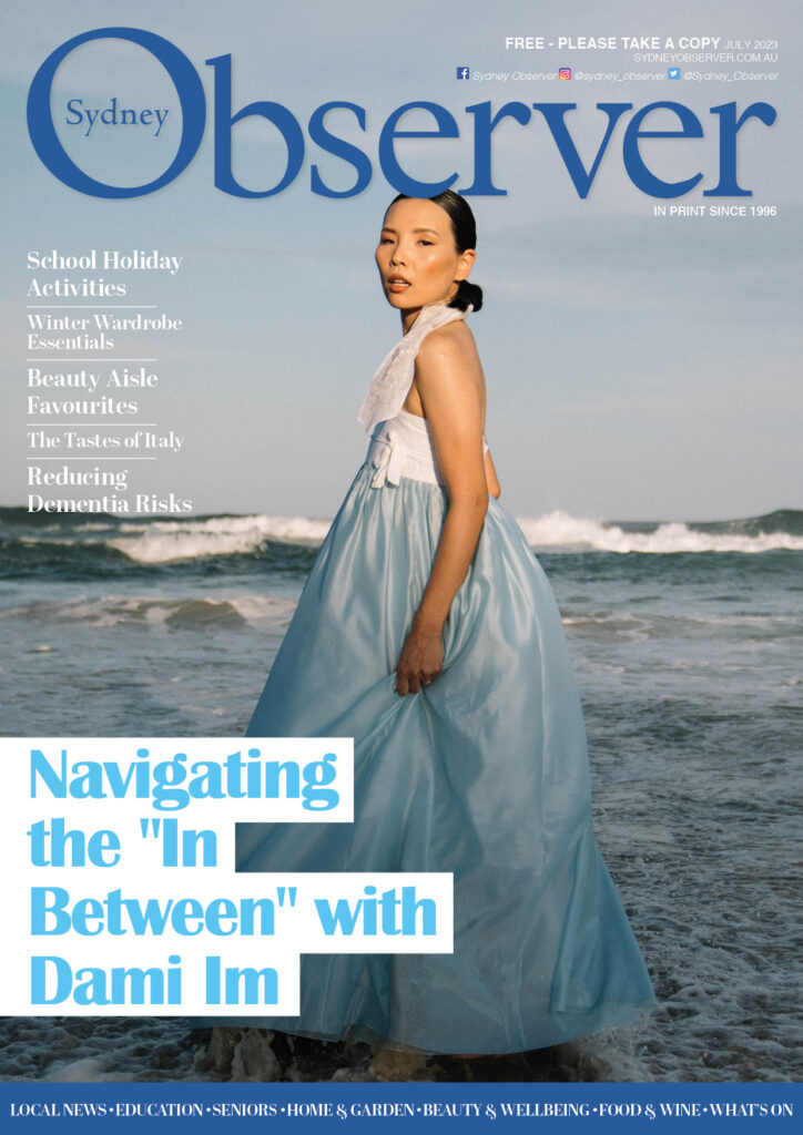 Sydney Observer July 2023 cover with musician Dami Im.